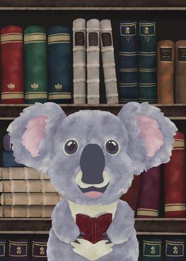 Koala Bear Book Lover