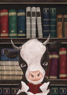 Cow Book Lover