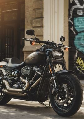 Harley Davidson on street