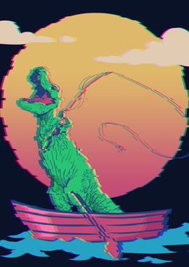 Fishing Dinosaur TRex