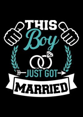 This boy just got married