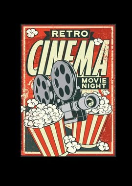 RETRO CINEMA POSTER