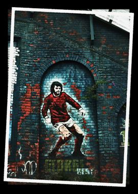 George Best Mural Graffiti