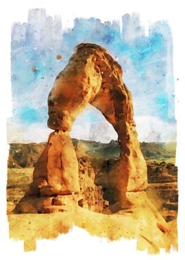 Delicate Arch Watercolor