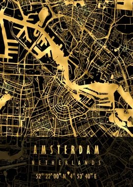 Amsterdam Map Netherlands