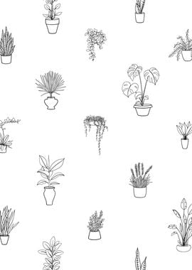 Potted Plant Pattern 8