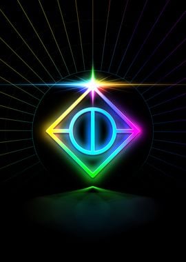 Neon Glyph Mandala Rune