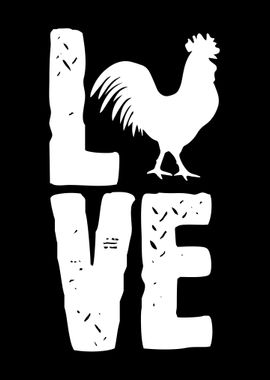 Rooster Love Chicken Bird