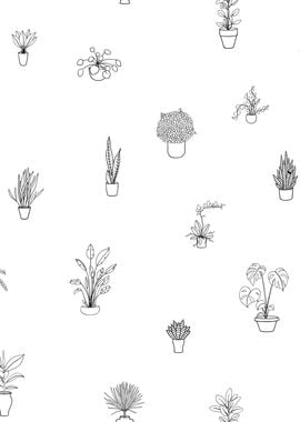 Potted Plant Pattern 2