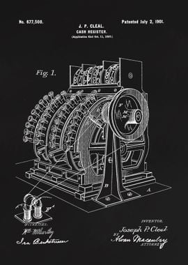 Cash register patent