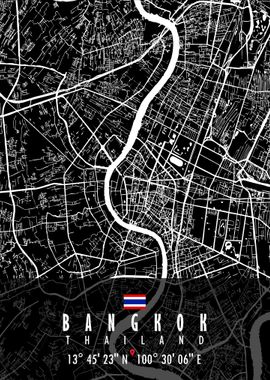 Bangkok Map Thailand