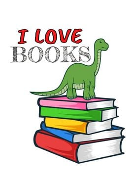 Dino I Love Books Bookworm