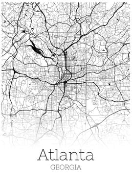 Atlanta Georgia City Map