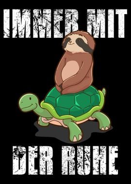 Take It Easy Funny Sloth L