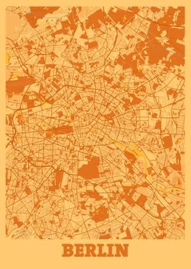 Berlin City Map Germany