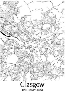 Glasgow City Map England