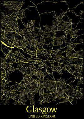 Glasgow City Map England