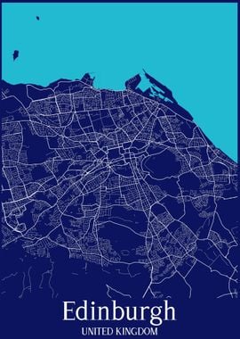 Edinburgh City Map England