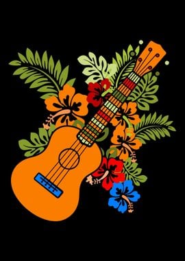 Ukulele Flowers Uke