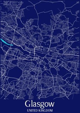 Glasgow City Map England