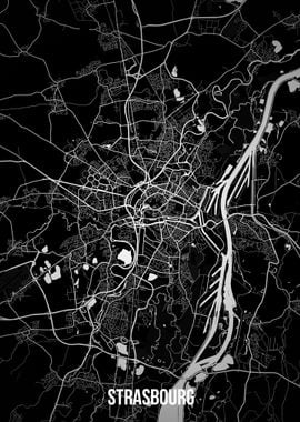 Strasbourg dark map