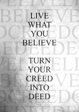 Live What You Believe