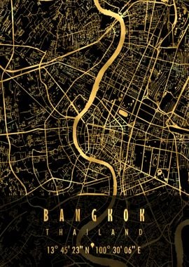 Bangkok Map Thailand