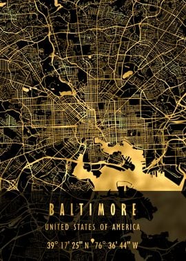 Baltimore Map USA