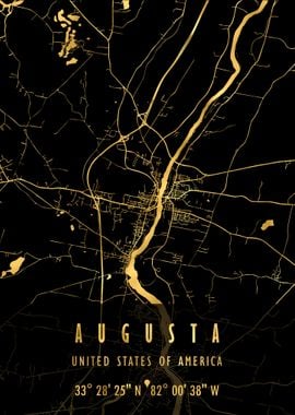 Augusta Map USA