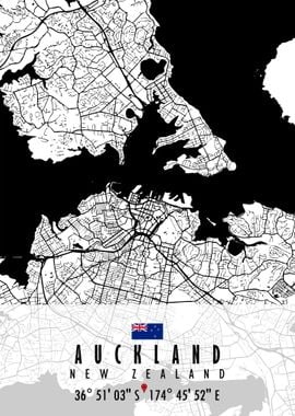 Auckland Map New Zealand