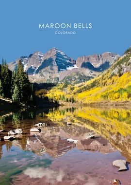 Maroon Bells Colorado Art