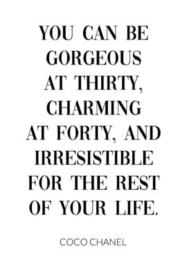 Coco Chanel Quote Fashion