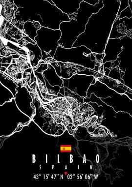 Bilbao Map Spain