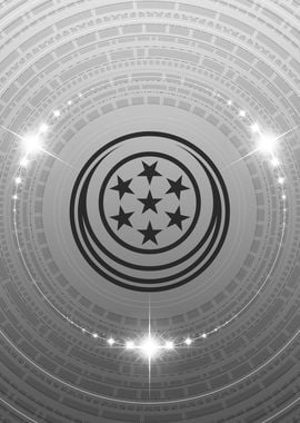 Gray Sacred Geometry Glyph