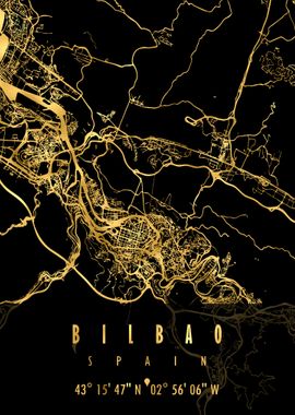 Bilbao Map Spain