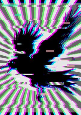 Raven Black Crow Vaporwave