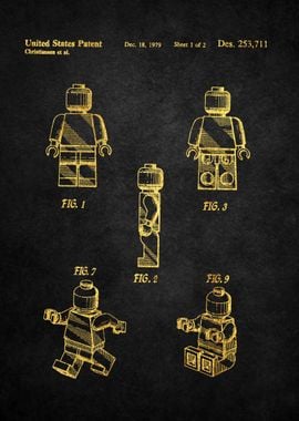 3 Lego Toy Figure Patent