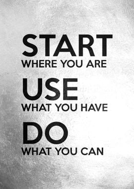 Start Where You Are