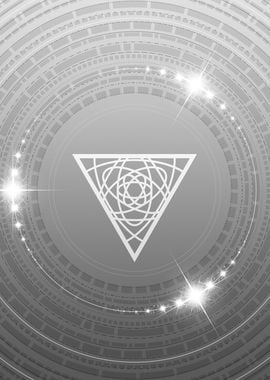 Grey Sacred Geometry Glyph