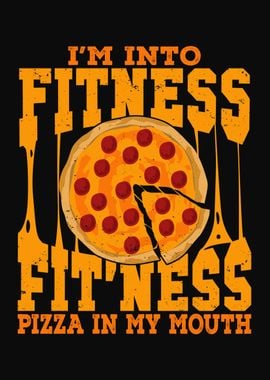 Funny Pizza Fitness Design