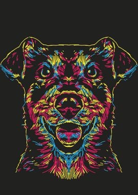 Abstract dog