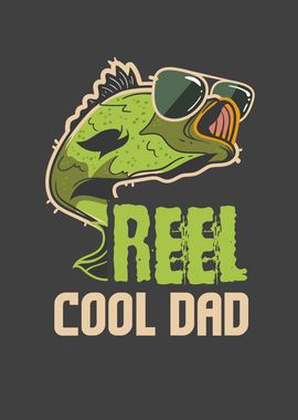 Mens Reel Cool Dad Fishing