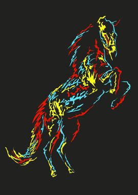 Abstract horse