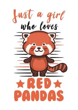 Red Panda Girl Gift