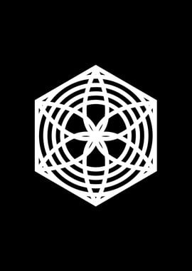 White Sacred Geometry Seal