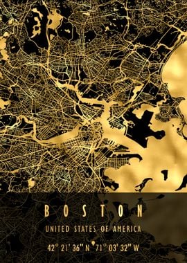 Boston Map USA