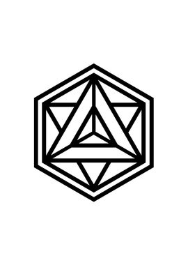 Black and White Glyph Rune