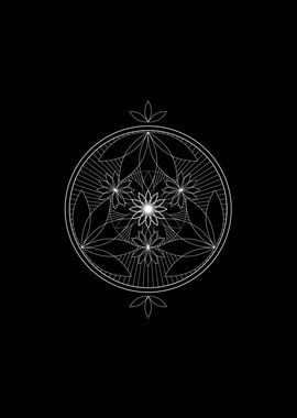 White Sacred Geometry Seal