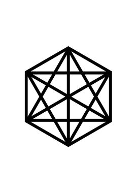 Black Sacred Geometry Rune