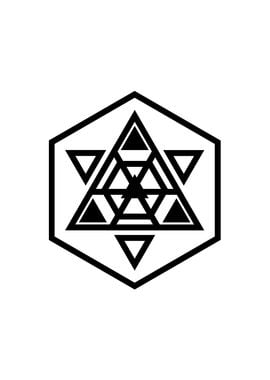 Black Sacred Geometry Rune